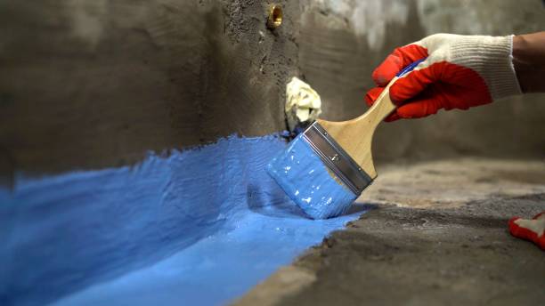 Commercial Wet Basement Repair project at a Wheeler, MI business property by SJ Waterproofing Pros